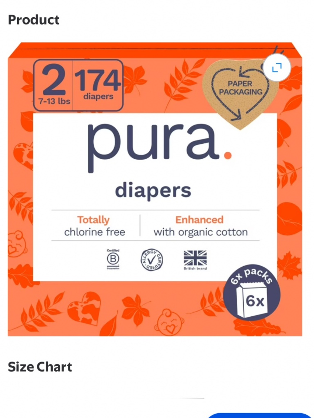 Pura size 2 diapers